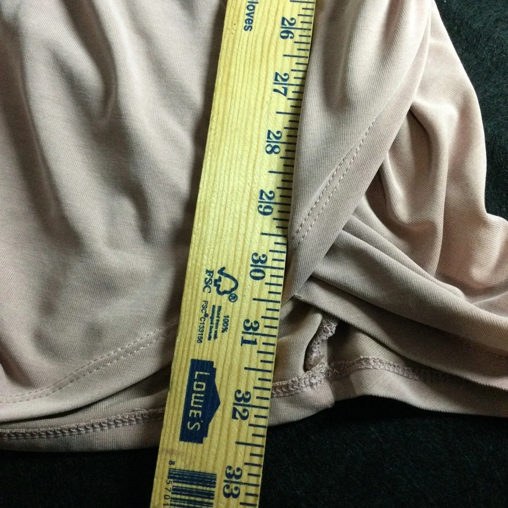 Express Ruched Bodycon T Shirt Dress Beige XS Short Sleeve Casual Everyday‎